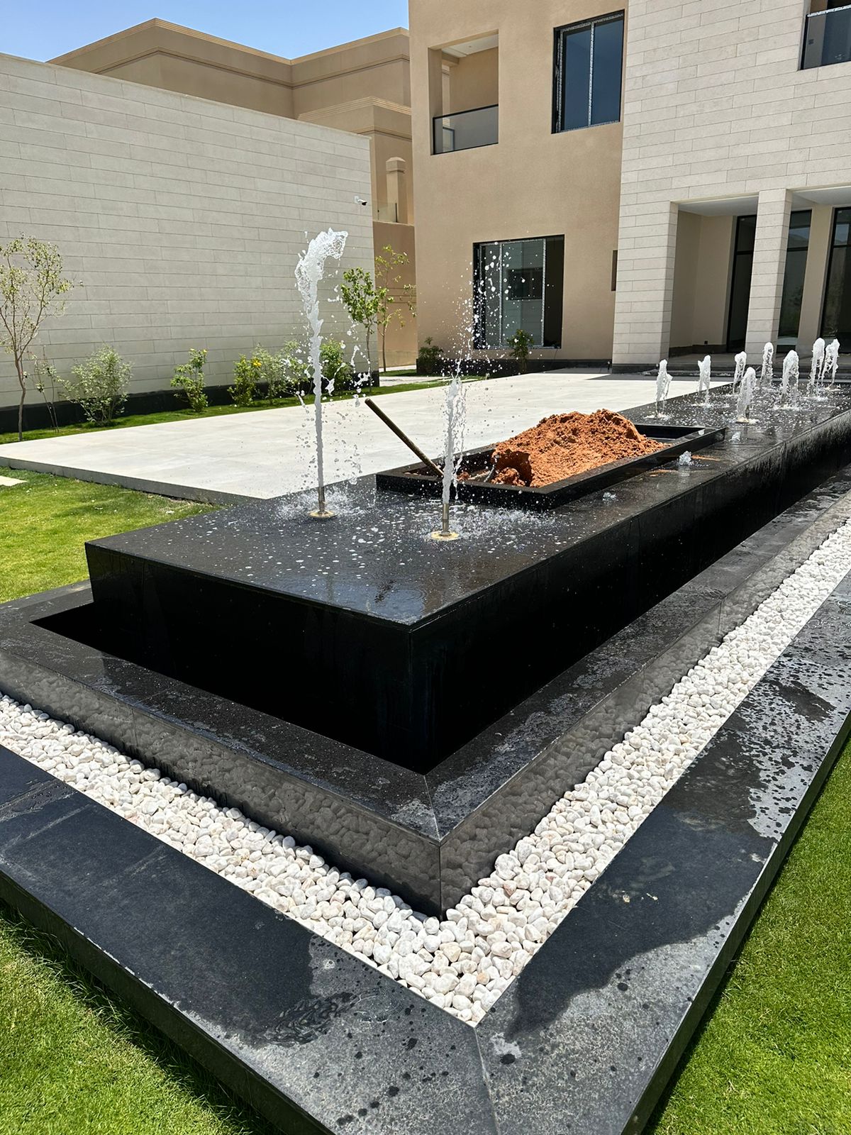 Fountain and Waterfalls