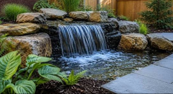 How Fountain and Waterfalls Create a Relaxing Outdoor Environment